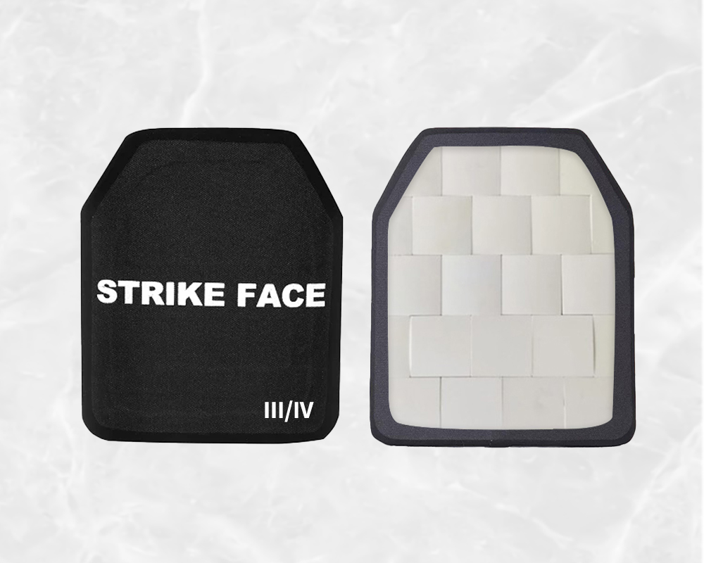 NIJ III/IV UHMWPE&Al2O3 Ballistic Armor Plate UHMWPE &Al2O3（aluminium oxide）ceramic NIJ-STD-0101.06 level III/IV